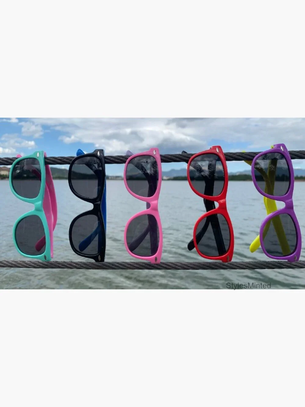 Kids Polarized Sunglasses UV Protection Flexible Rubber 3 Pack